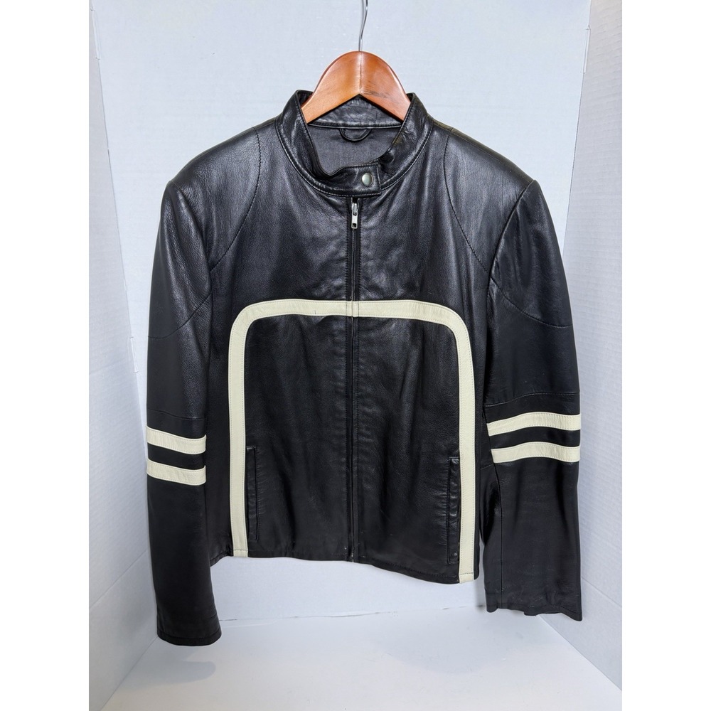 RARE Vintage Wilsons Leather Maxima Jacket Womens Moto Cafe Biker XL